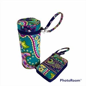 Vera Bradley Bottle Caddy and Vera Bradley Carry It All Wristlet Bundle